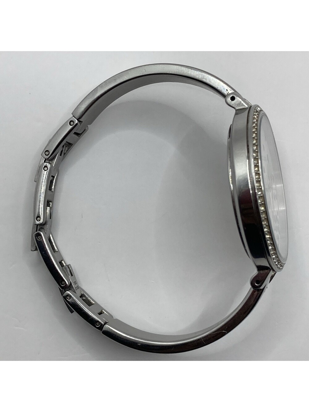 Women’s Michael Kors Jaryn MK3976 Silver Stainless Bangle Watch Heart Dial 36mm - Picture 8 of 9
